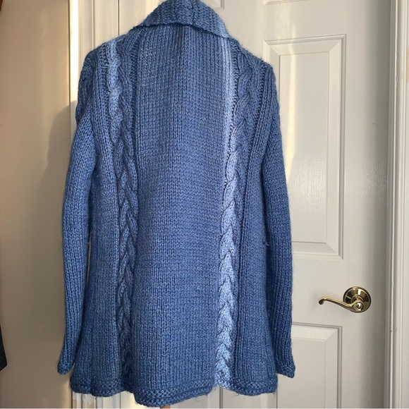 Hand crafted Knit Medium Sweater Cardigan - Picture 4 of 4
